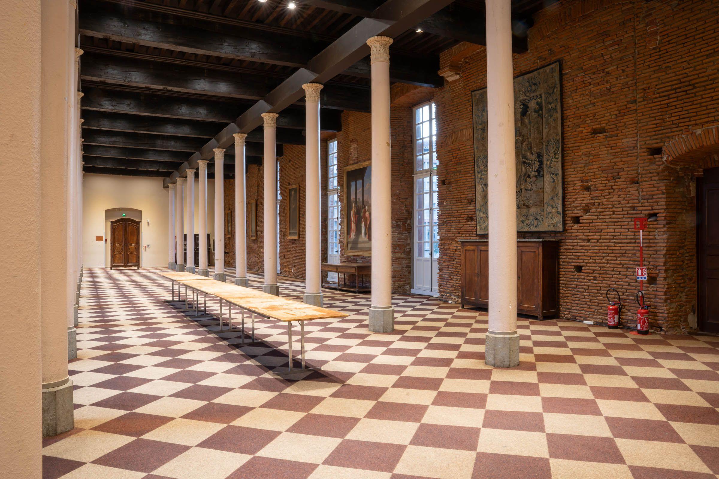 Salle des colonnes Hôtel Dieu Saint-Jacques de Toulouse