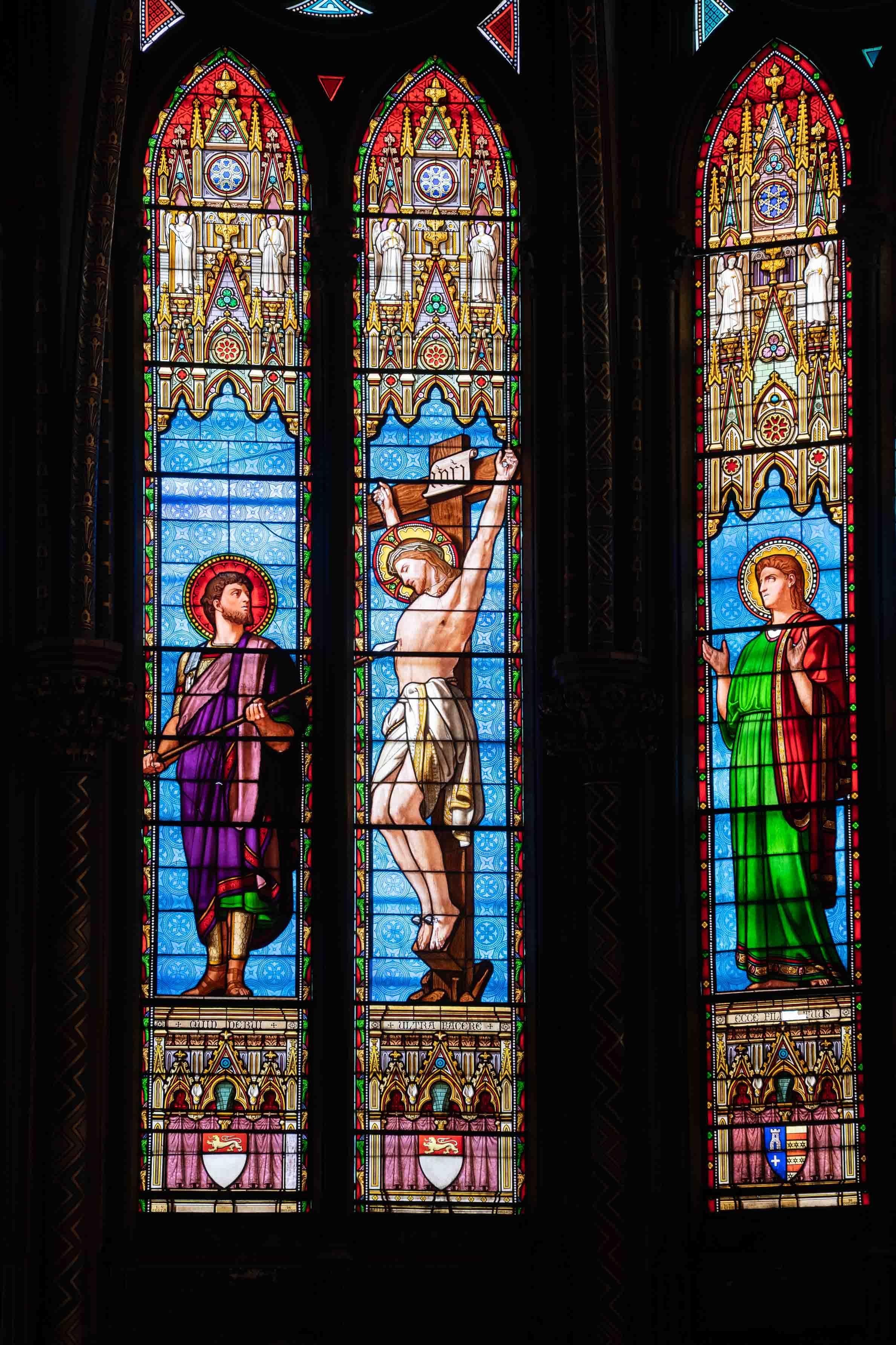 Vitrail vitraux Gesta Benezet église du Gesù Toulouse