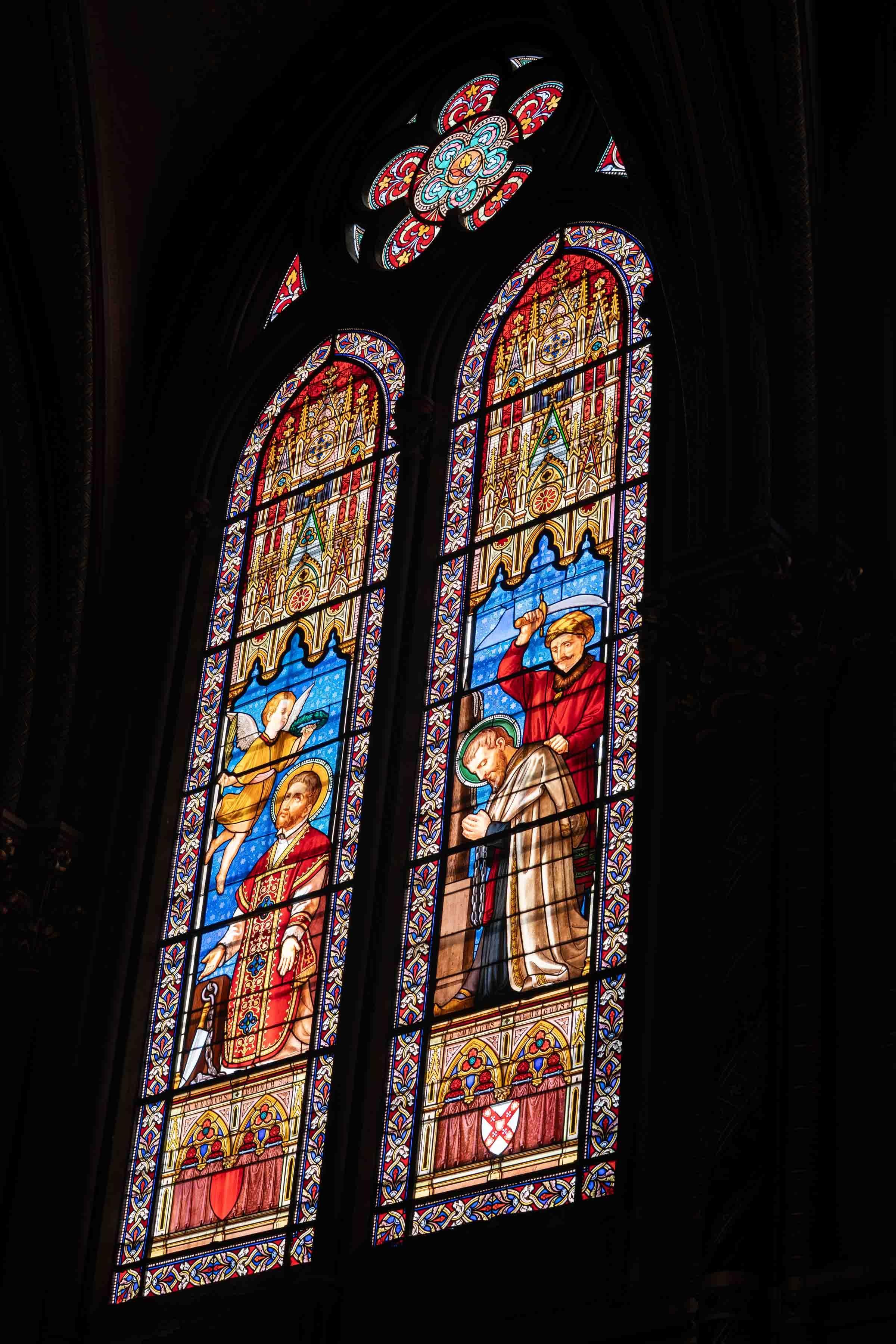 Vitrail vitraux Gesta Benezet église du Gesù Toulouse