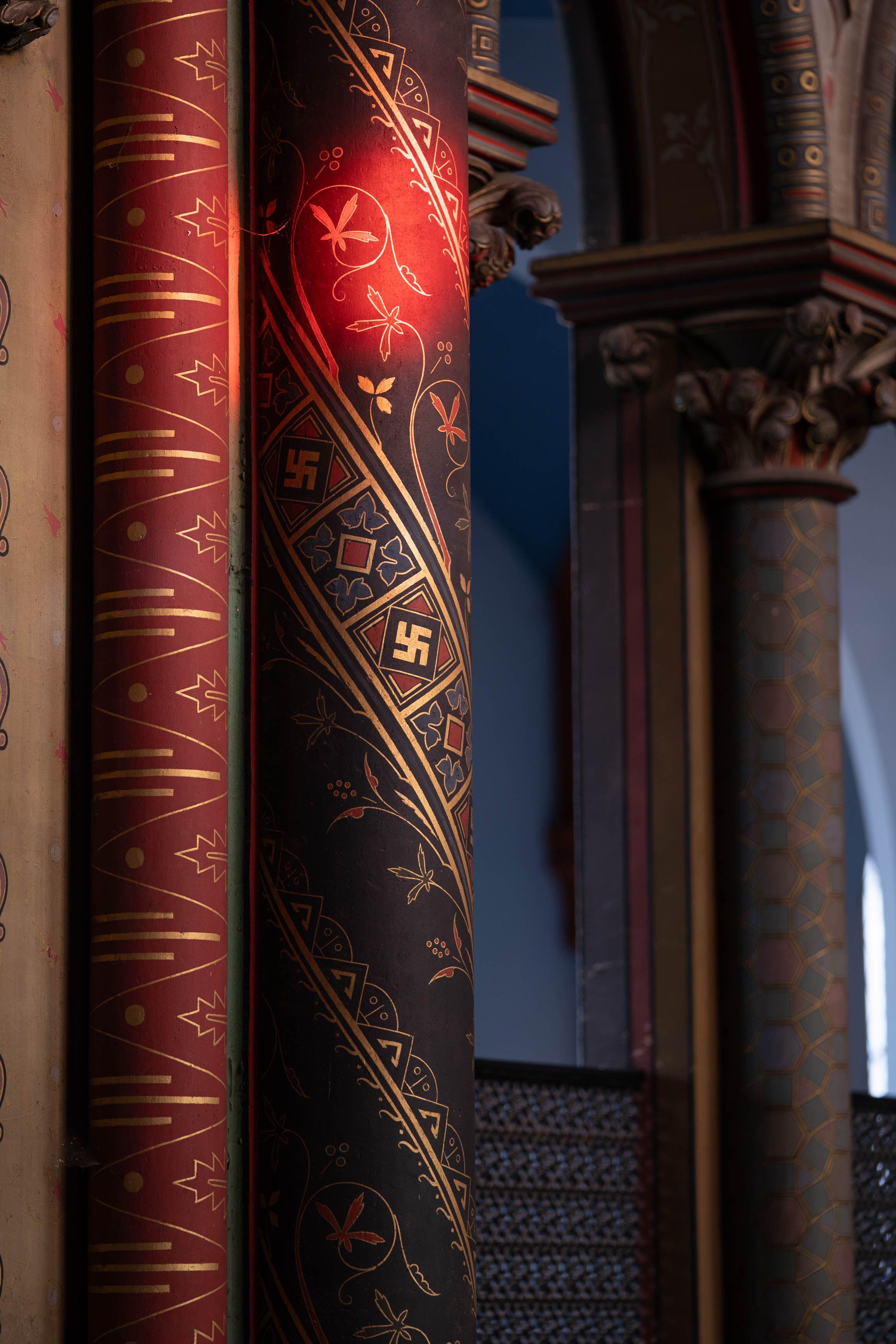 Motifs décors encaustique église du Gesù Toulouse