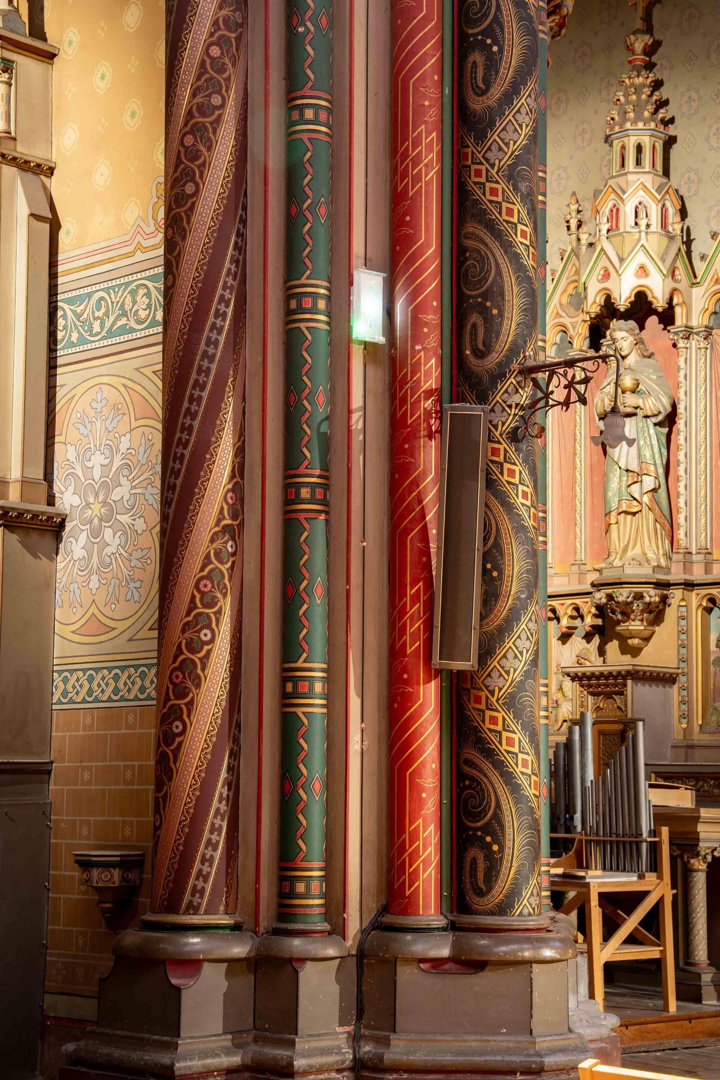 Motifs décors encaustique église du Gesù Toulouse
