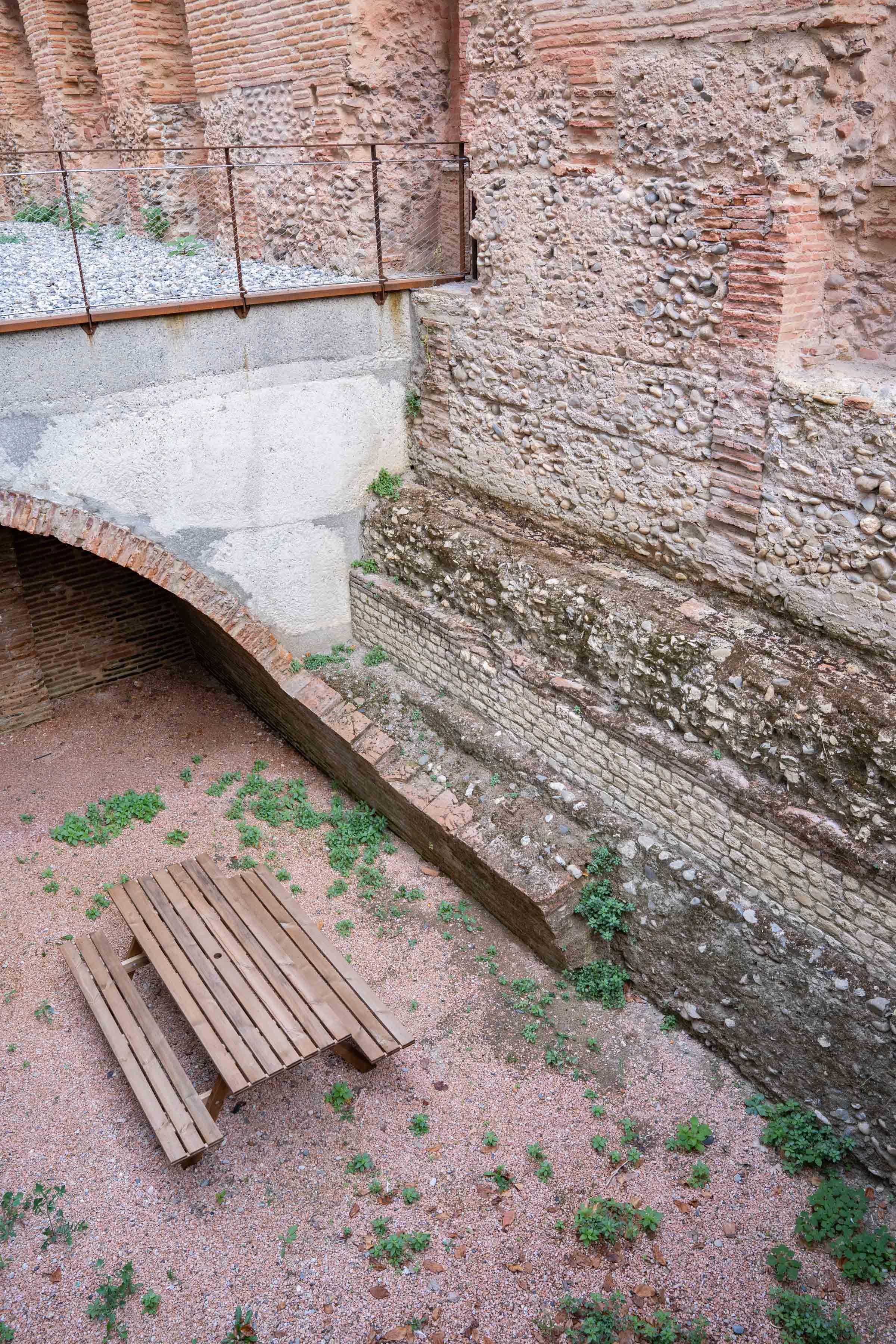 Fondations antiques, muraille de Toulouse, Hauts-Murats, muraille